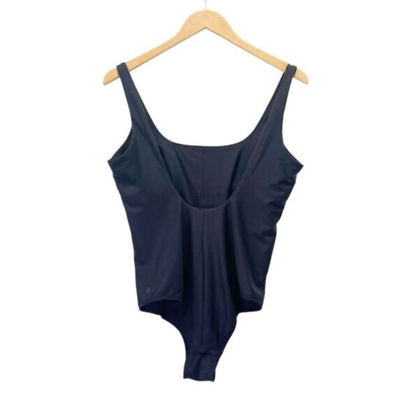 Lululemon Waterside Square-Neck One Piece Black Swimsuit Athletic Size 6 | Small - Picture 3 of 13